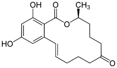 玉米赤霉烯酮结构式