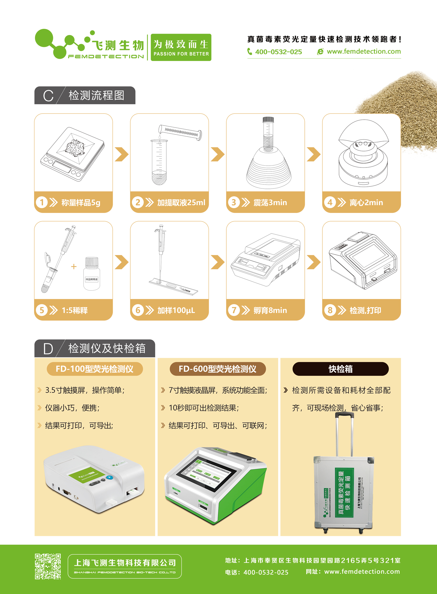 饲料霉菌毒素快速检测仪/卡