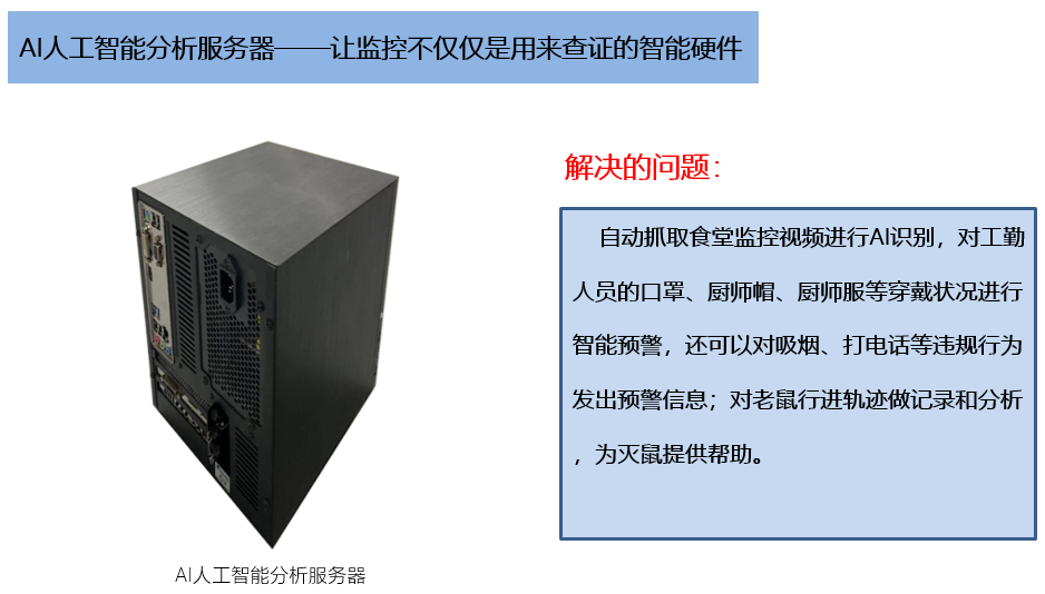 校园食品安全AI智能分析仪